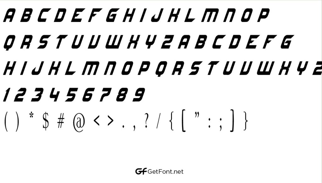 Need for Speed Font GetFont Need for Speed Font