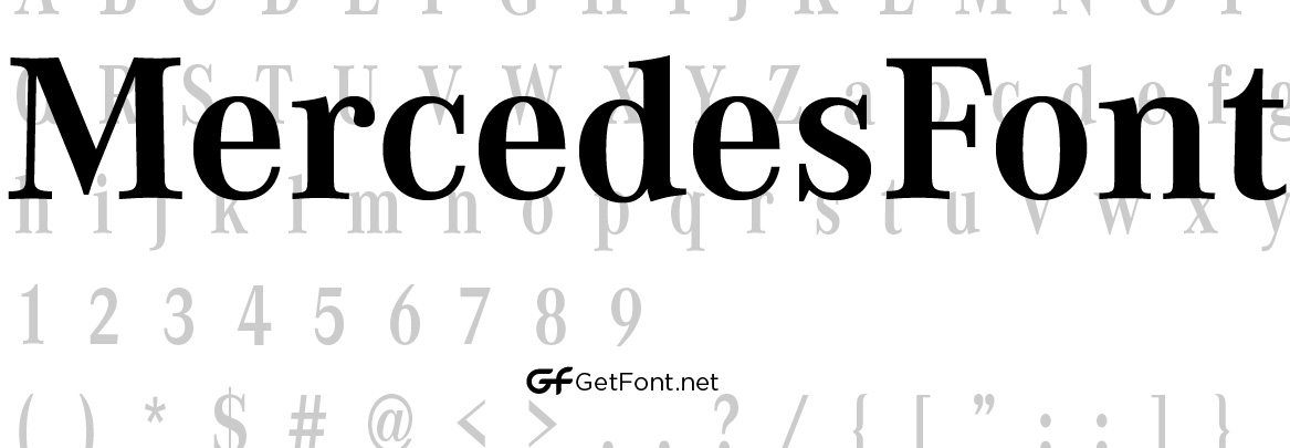 Mercedes Benz Font - Dafont Free