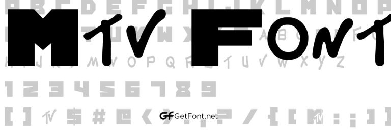 Get the MTV Font Now!