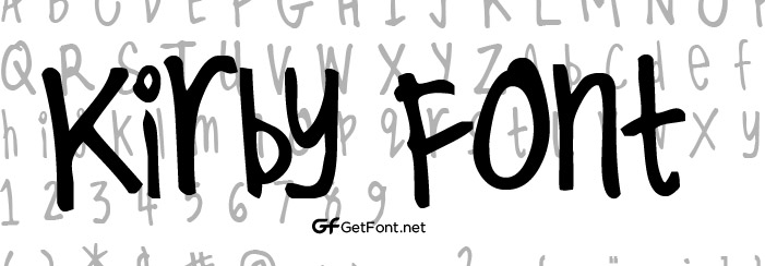 Download this Amazing Kirby Font!