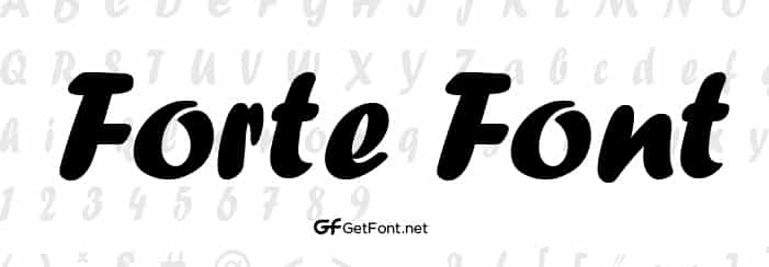 Download Forte Font Now!