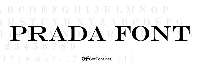 Download Prada Font Now!