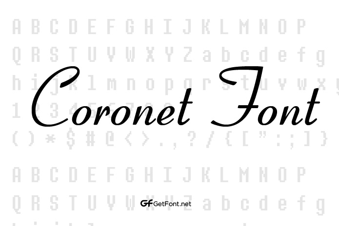 Download “Coronet Font: Stylish Typeface for Your Projects!