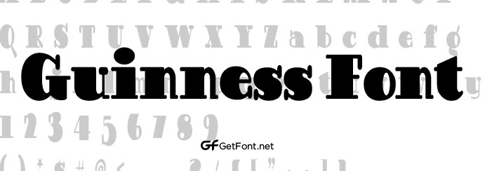 The Guinness font is a sans-serif typeface designed by English typeface designer Patric King in 2003. This typeface was released for public use in 2004 under a license from Guinness & Co. The font is well known for its unique letterform design, which includes a combination of rounded and sharp edges.