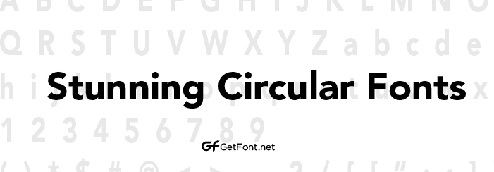 Stunning Circular Fonts!